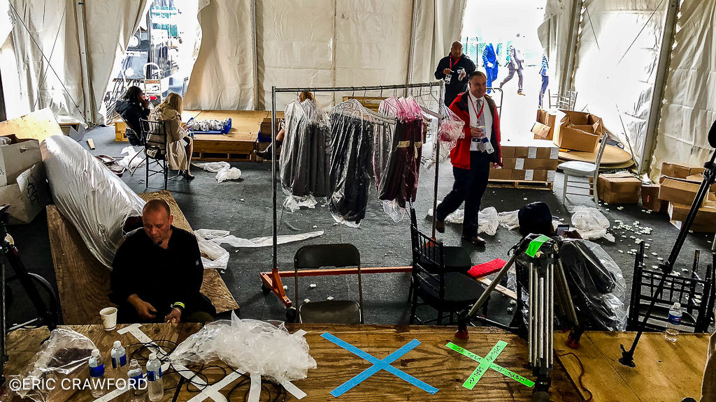 Pimlico infield press room
